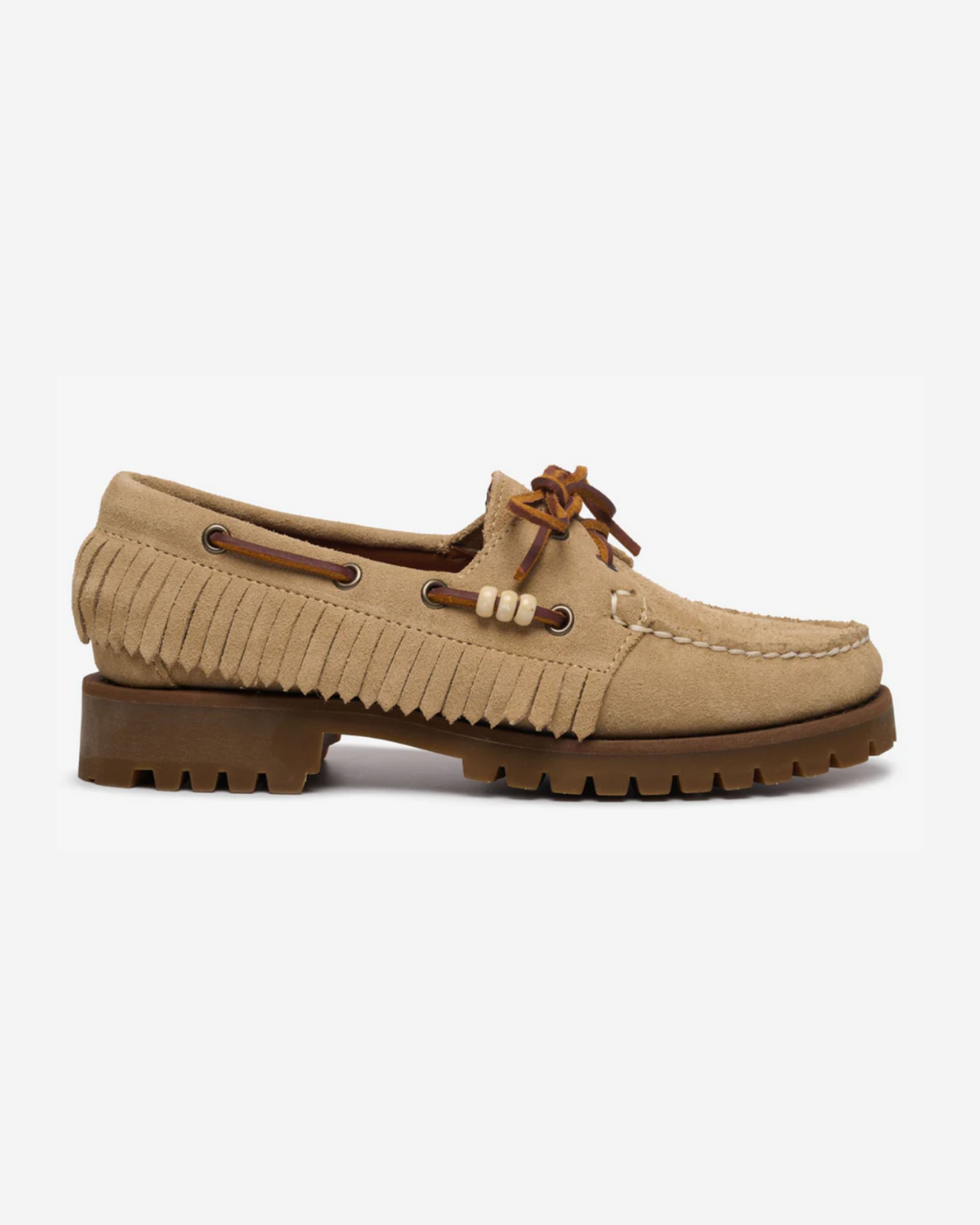 Ranger Suede Fringe - Beige Camel