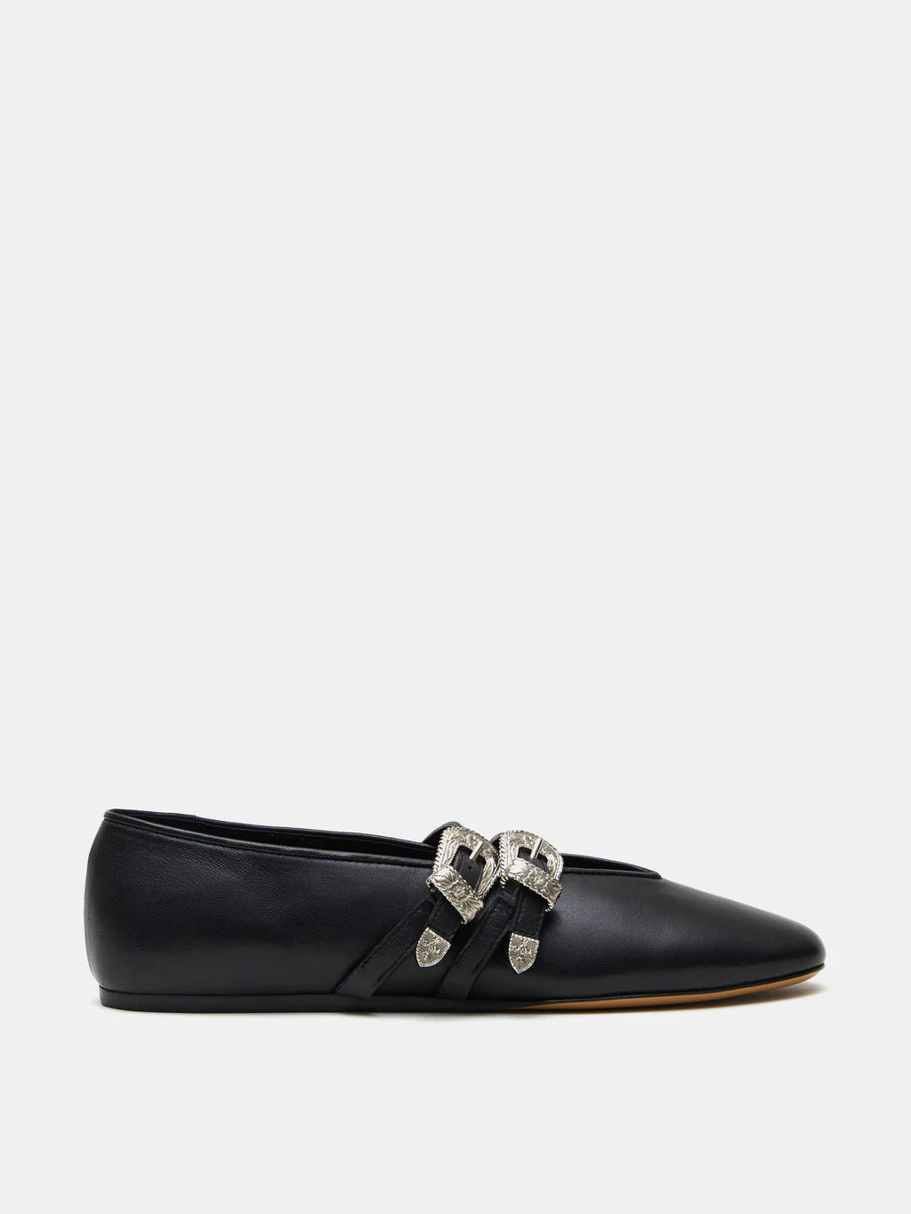 Claudia Slipper Leather - Noir