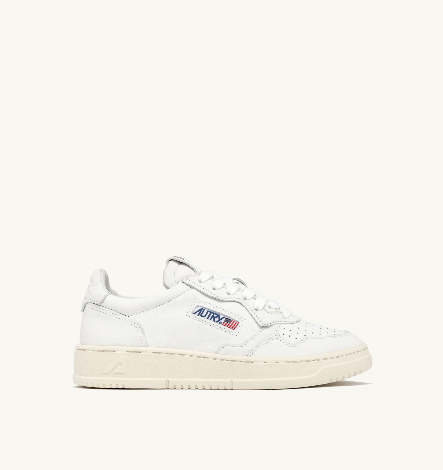 Baskets Medalist Low - Nappa Blanc