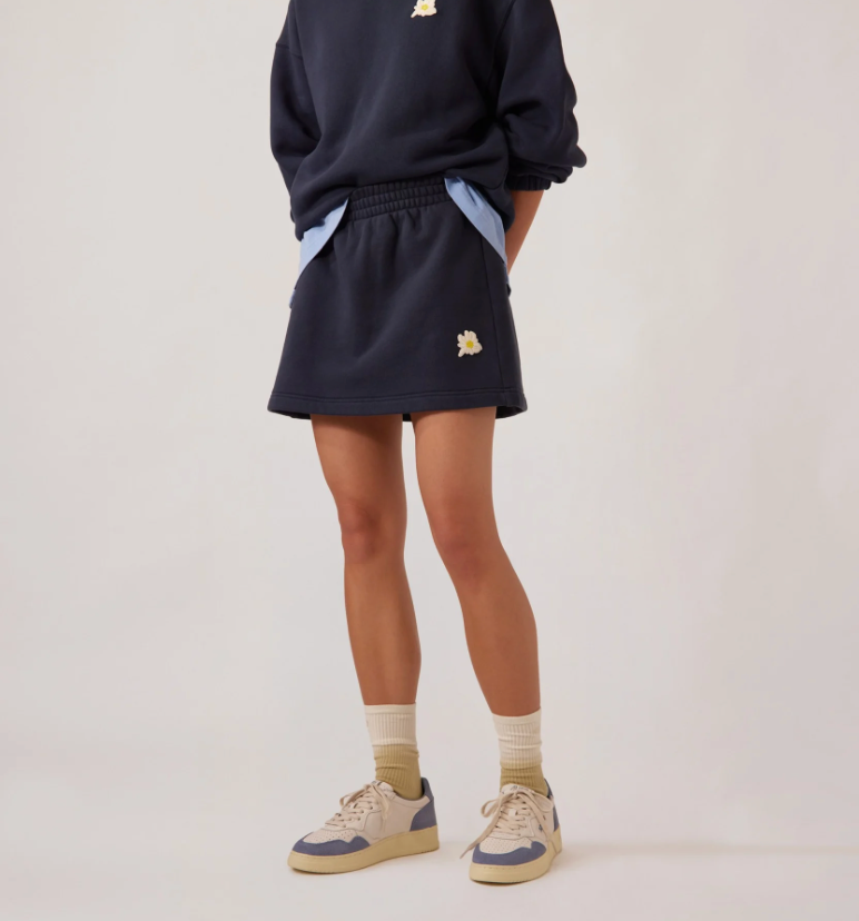 Jupe Patch Étoile Alpine- Bleu