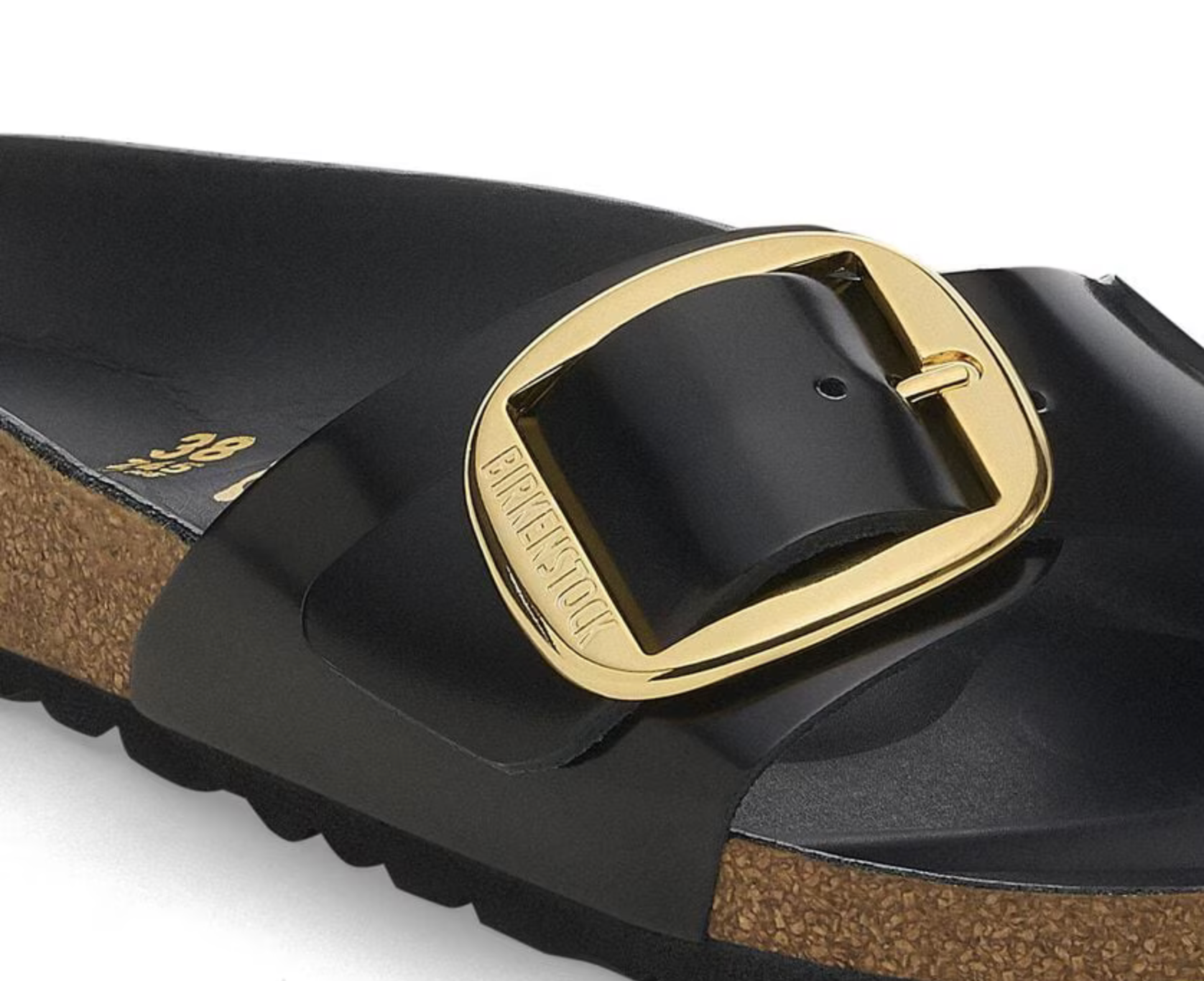 Madrid Big Buckle - Noir brillant