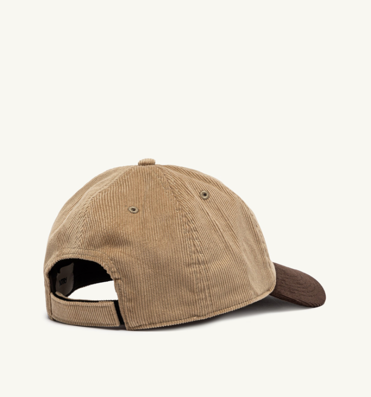 Casquette Baseball Bicolore - Beige et Marron
