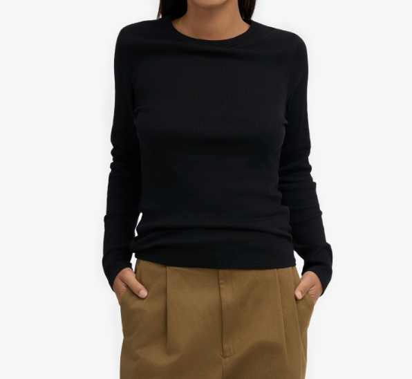 T-Shirt Manches Longues - Deep Black