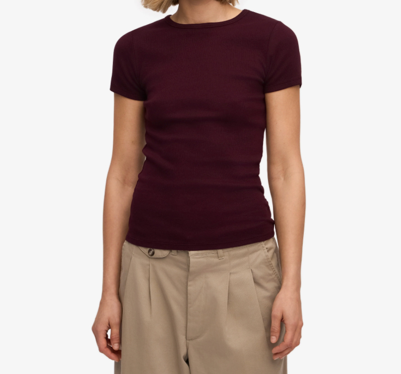 T-Shirt Manches Courtes - Oxblood Red
