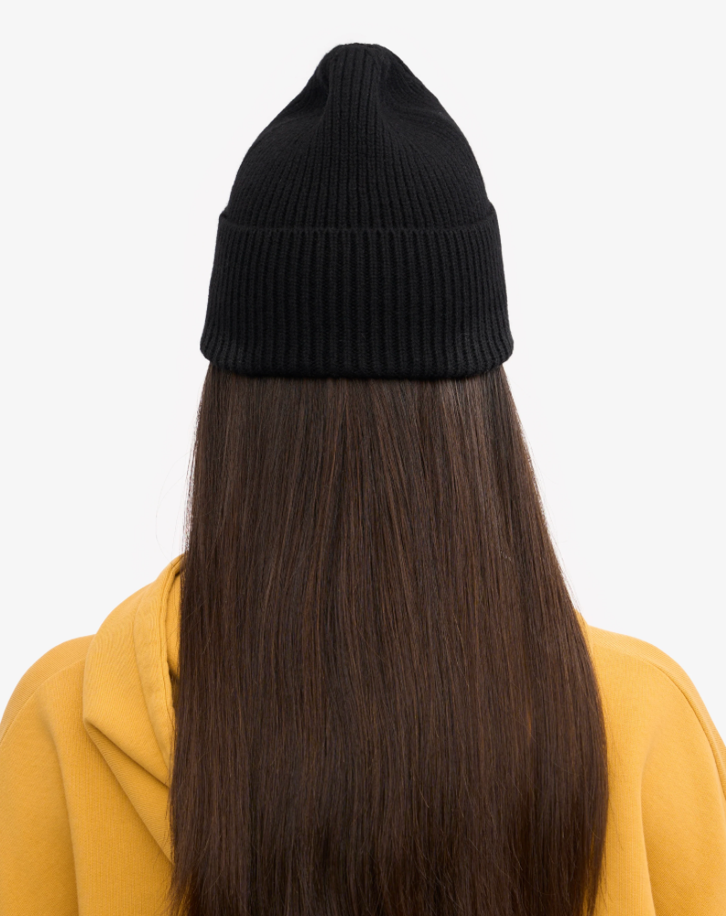 Bonnet en Laine Mérinos - Deep Black