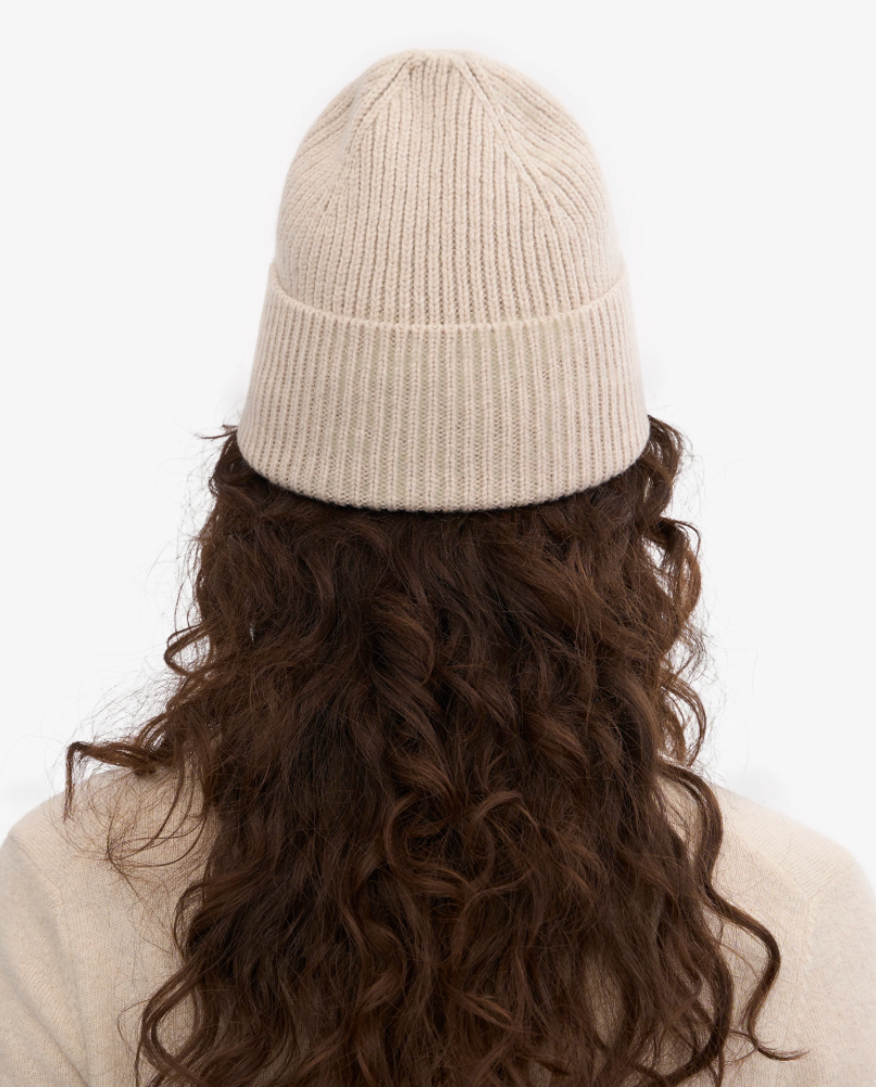 Bonnet en Laine Mérinos - Ivory White