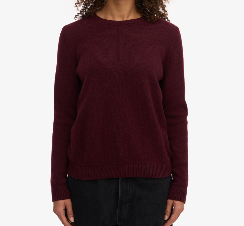 Pull en Laine Mérinos - Oxblood Red