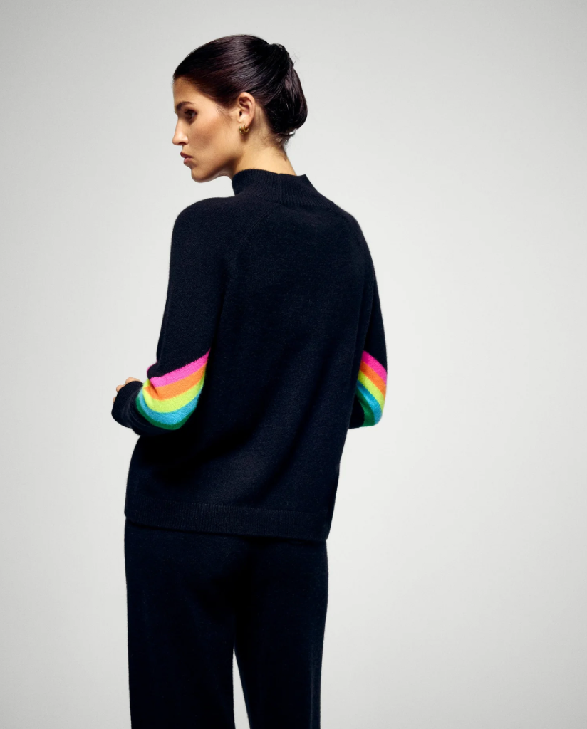 Pull Col Montant - Noir