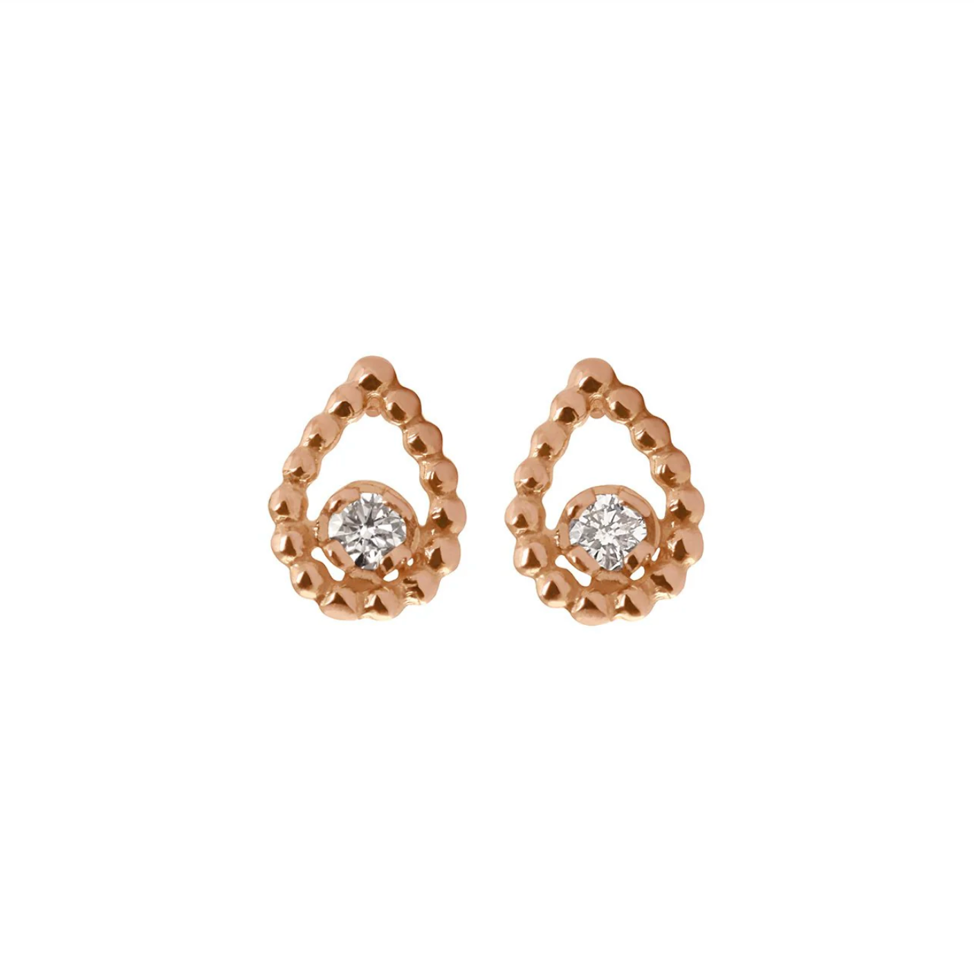 Boucles d'Oreilles Gigi Or Rose - Lucky Lotus