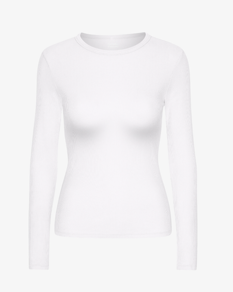 T-Shirt Manches Longues - Blanc