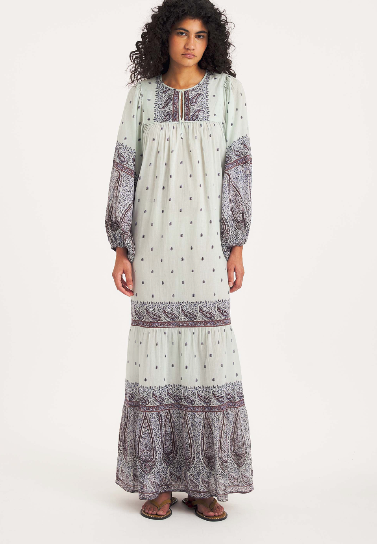 Robe Longue Johri - Aqua