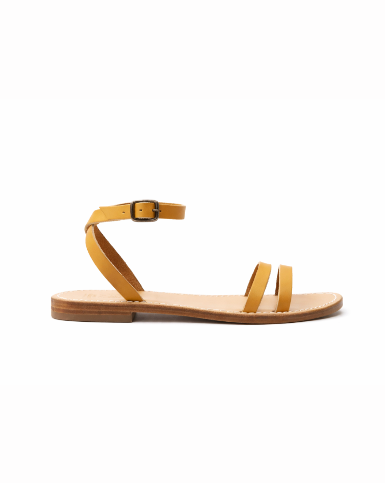 Sandales Voltaire en Cuir - Naturel