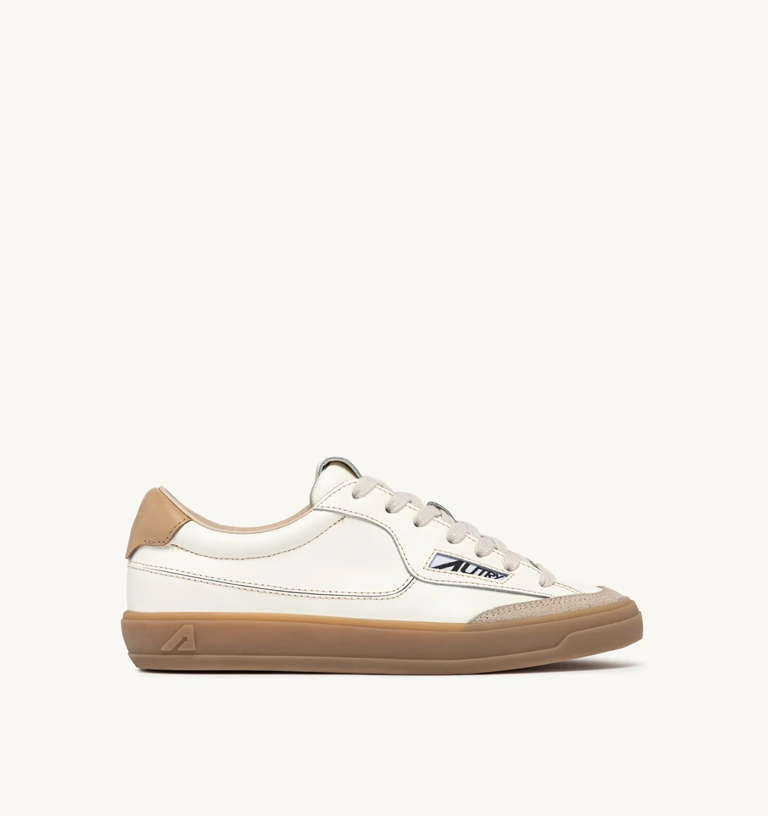 Baskets Windscape Low en Cuir - Marshmallow et Tan