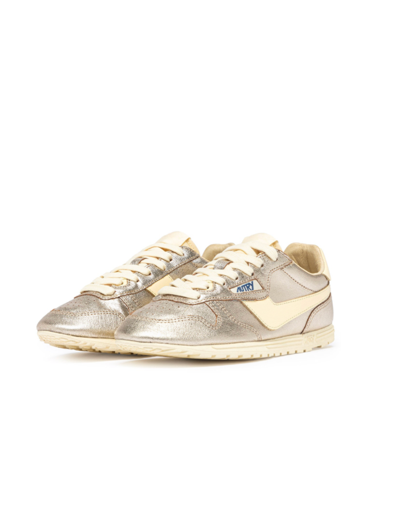 Baskets Windspin en Daim et Cuir - Platine et Lamine