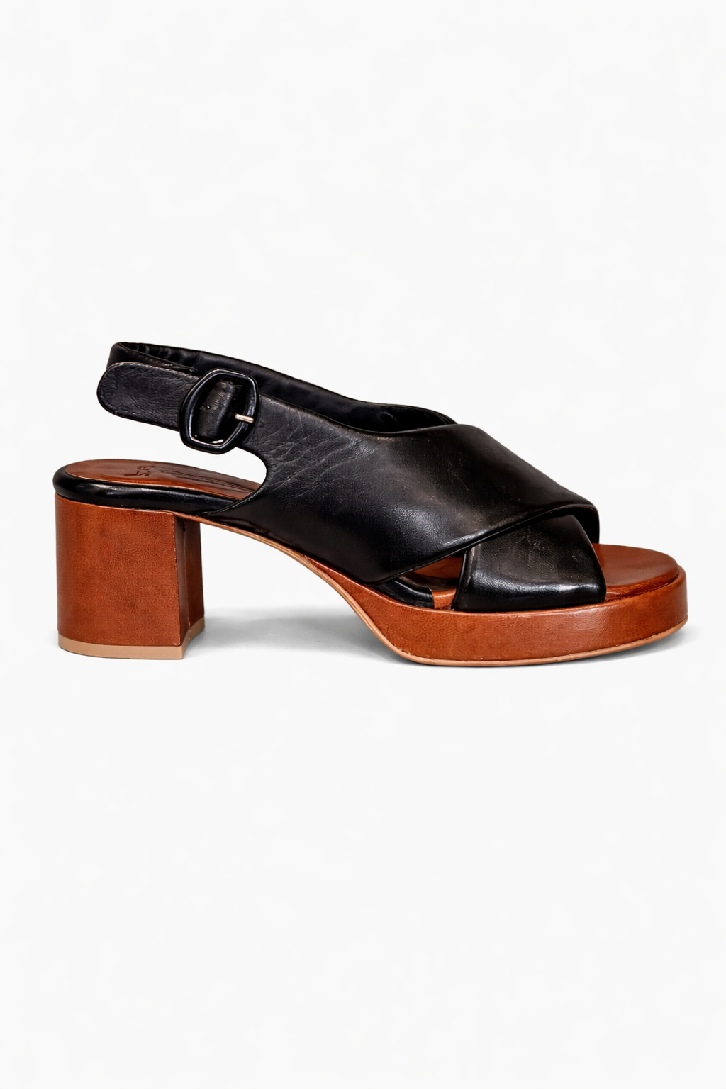 Sandales à Talons - Noir et Camel