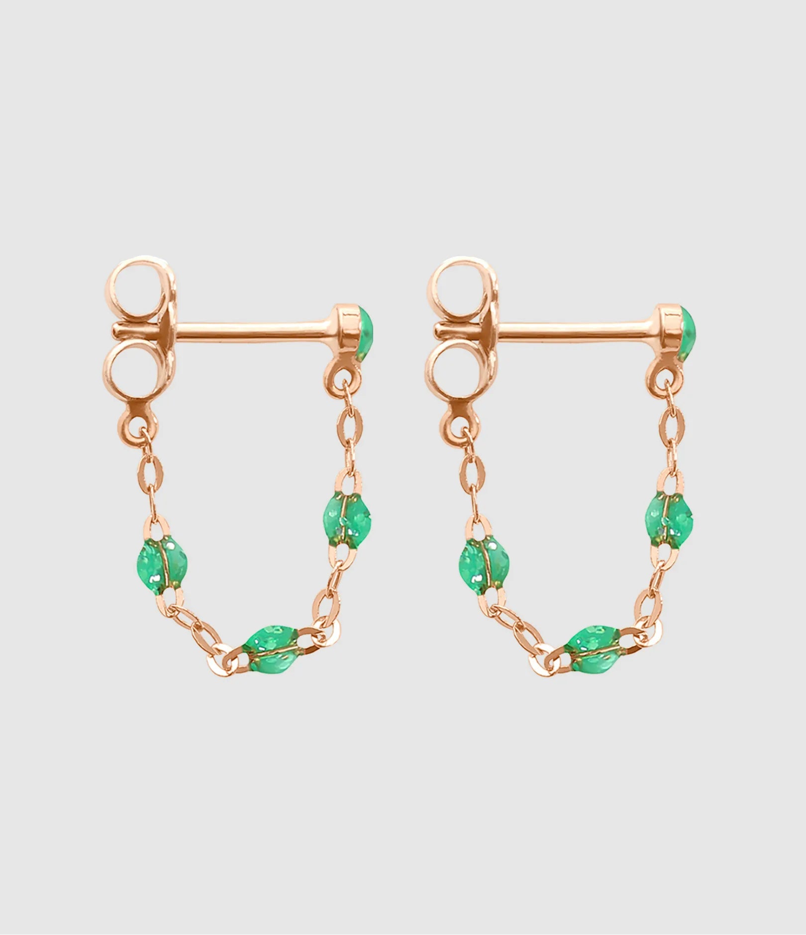 Boucles d'Oreilles Classique Gigi Or Rose - Menthe