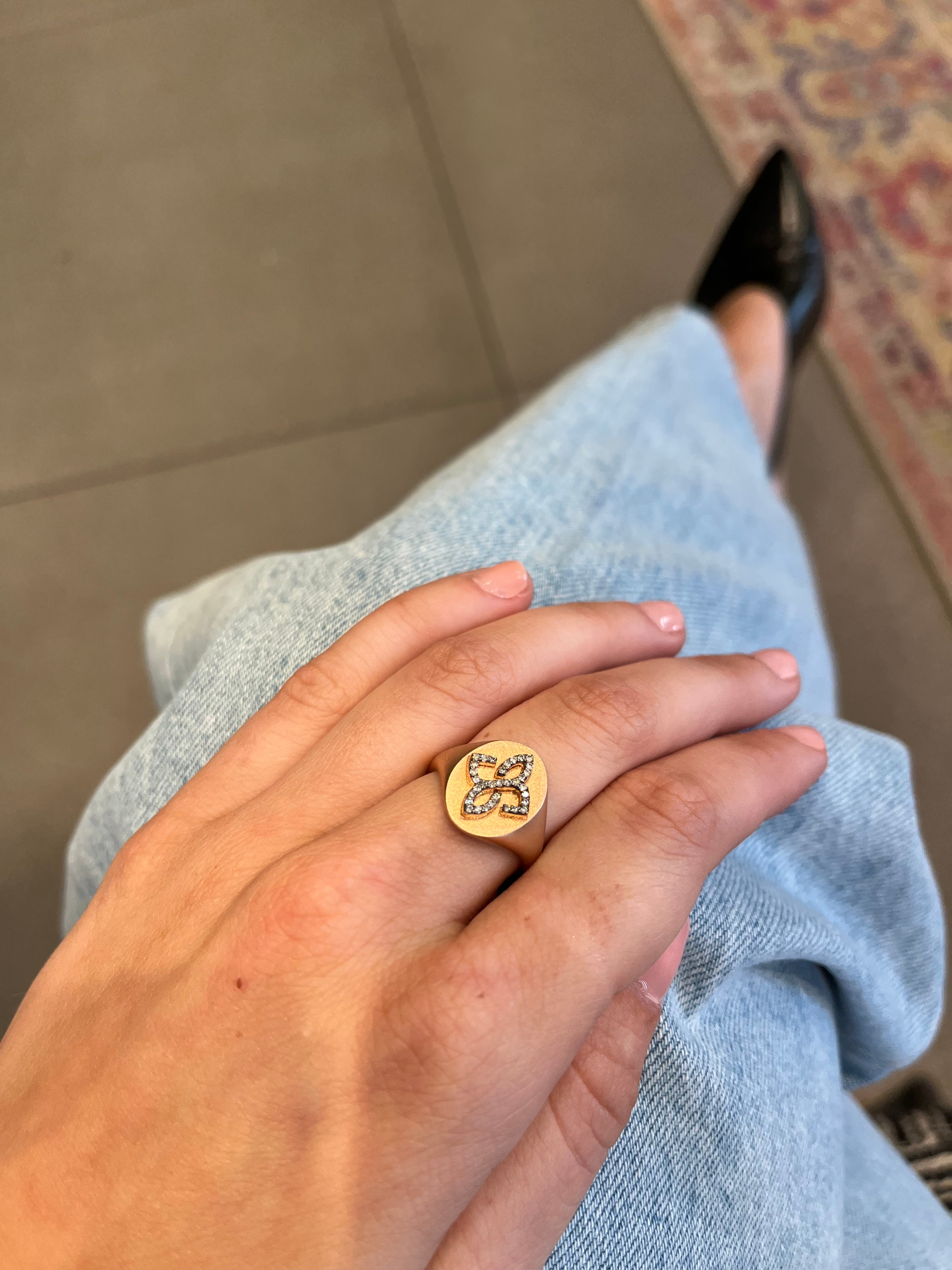 Bague Tatoo Diamant - Blanc