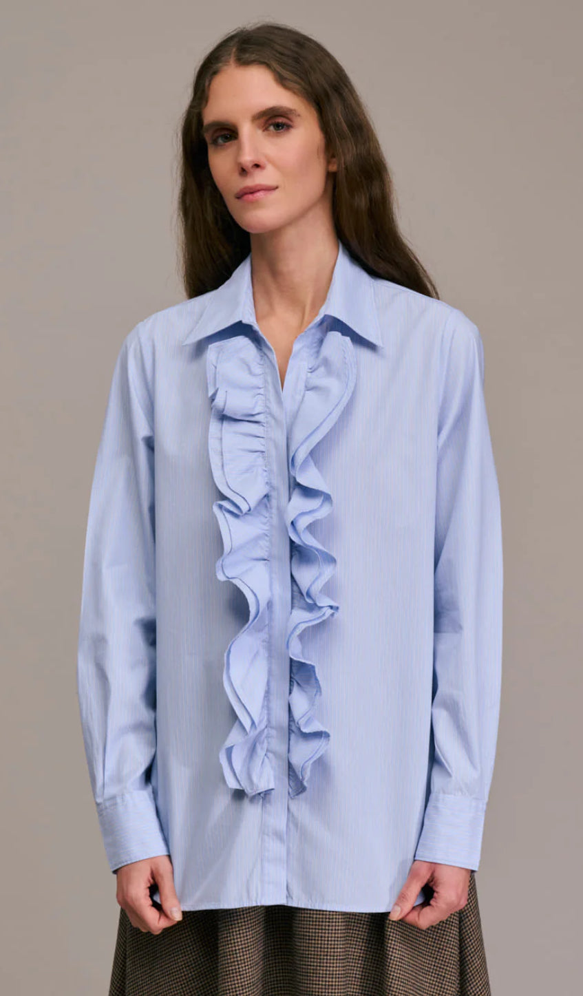 Chemise Caramba - Ciel Marine Blanc