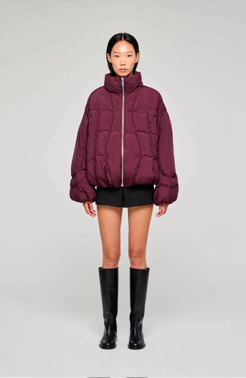 Doudoune en Nylon Réversible - Bordeaux