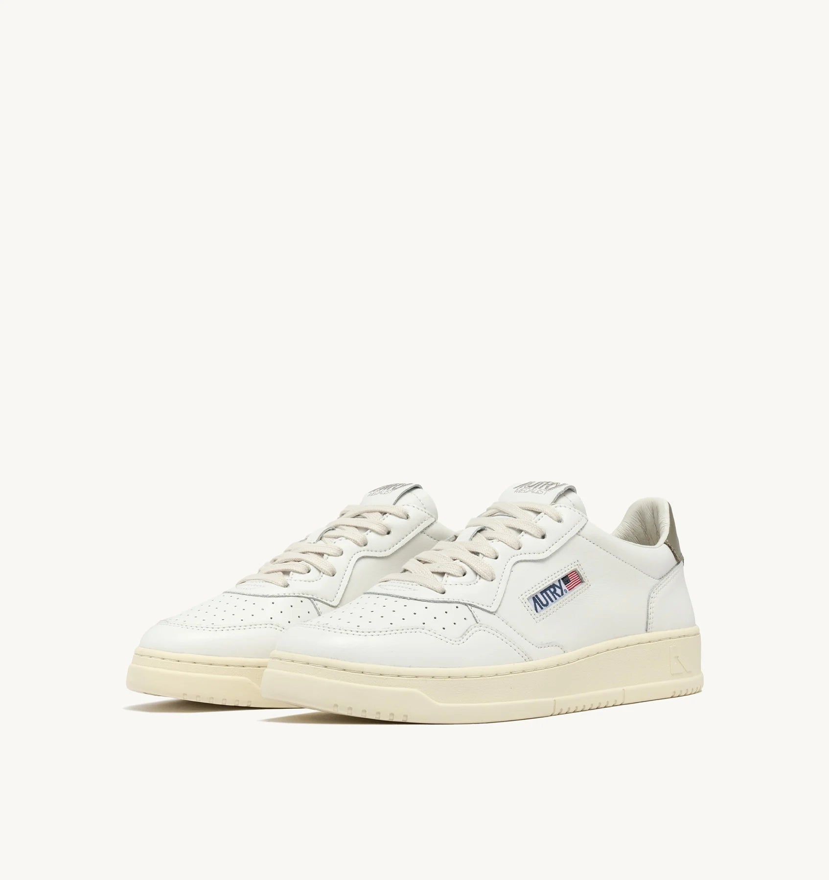 Baskets Medalist Low en Cuir - Covert Kaki
