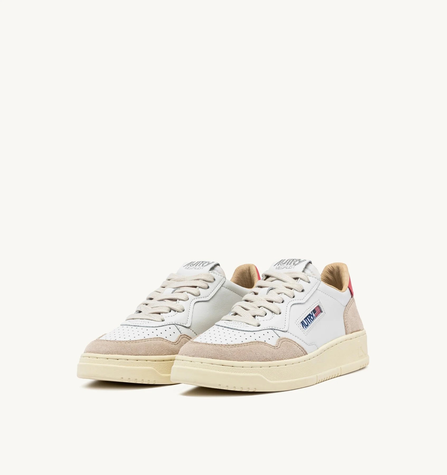 Baskets Medalist Low en Cuir et Daim - Covert Tearose