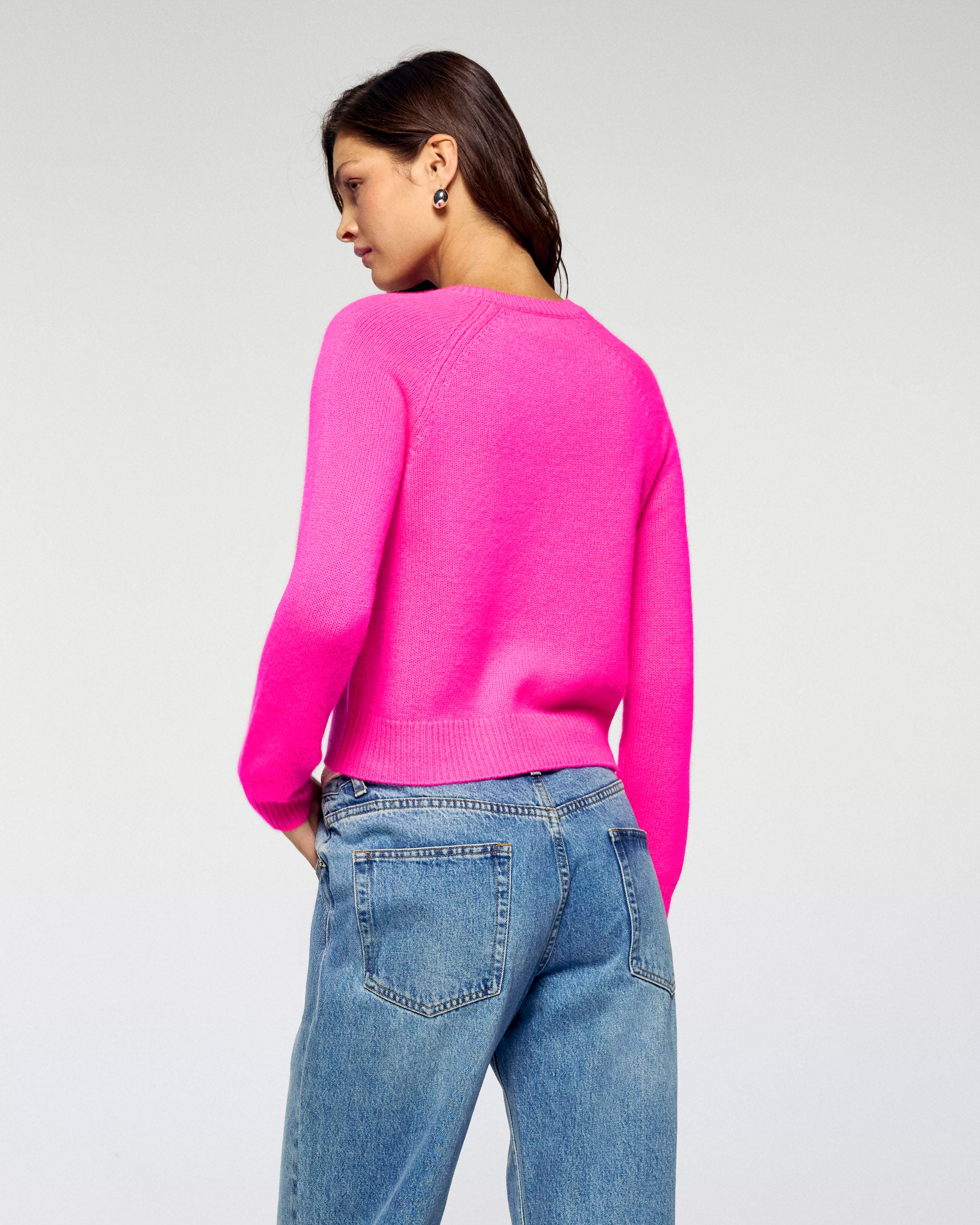 Pull Col Rond - Cosmic Pink