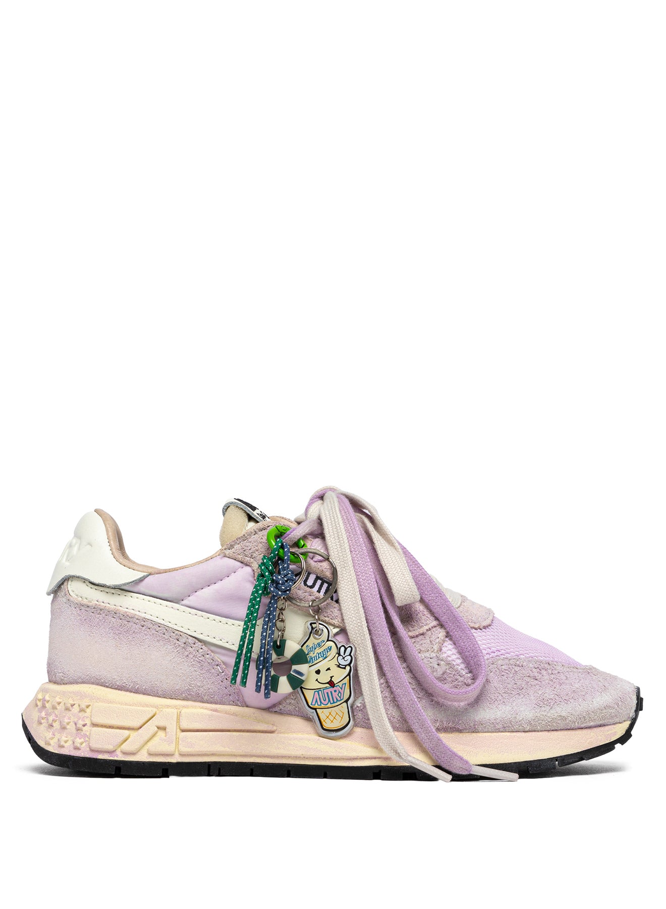 Baskets Reelwind Super Vintage en Nylon et Daim - Lilas avec Charms (Copie)