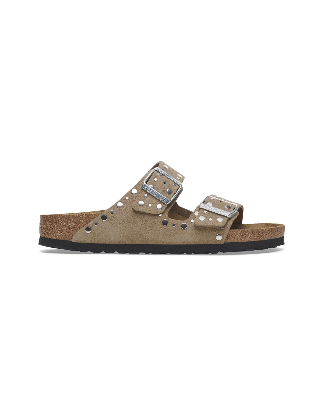Arizona Rivets Suede Leather - Taupe