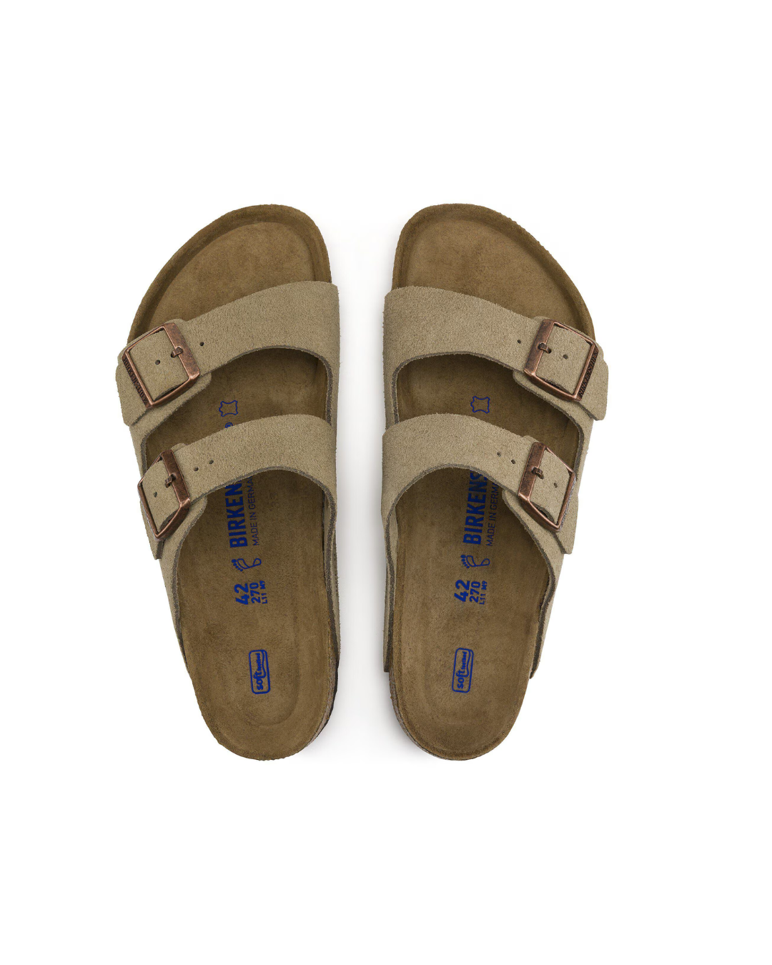 Arizona Soft Footbed Suede Leather - Taupe