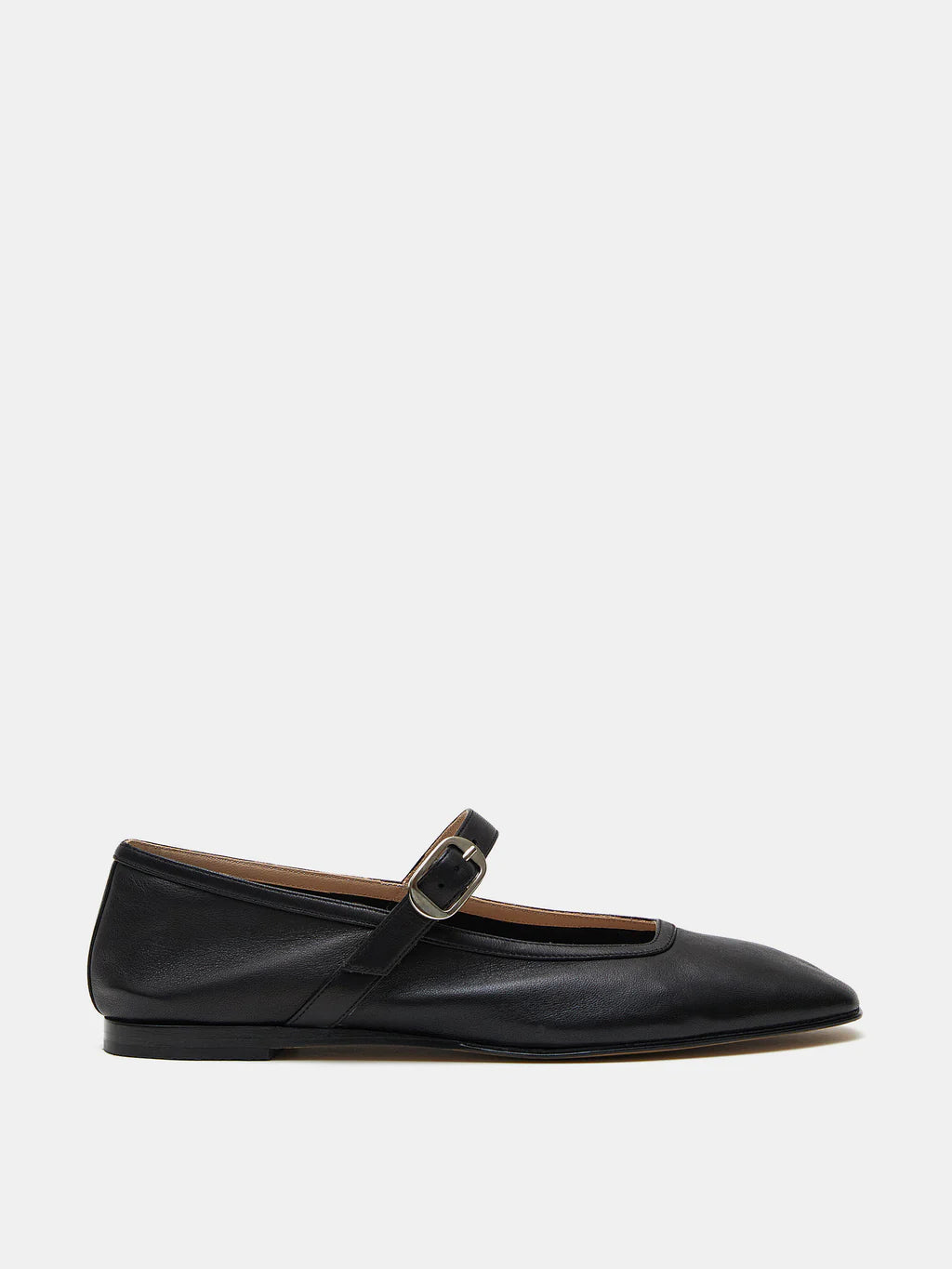 Ballet Mary Jane Leather - Noir