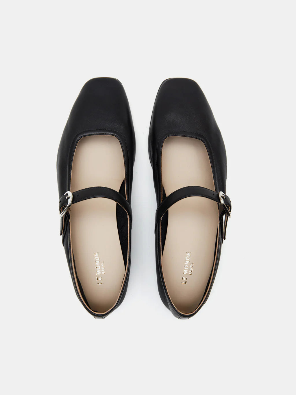Ballet Mary Jane Leather - Noir
