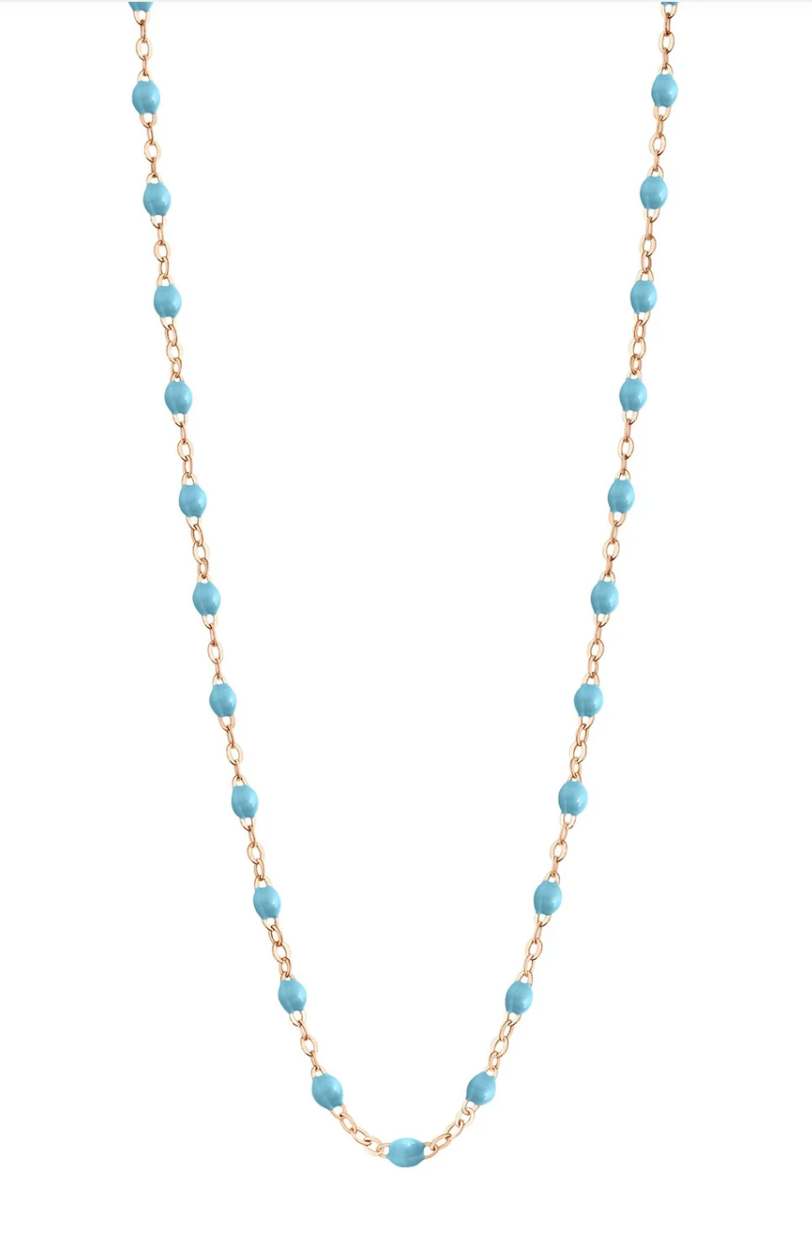 Collier Classique Gigi Or Rose - Turquoise