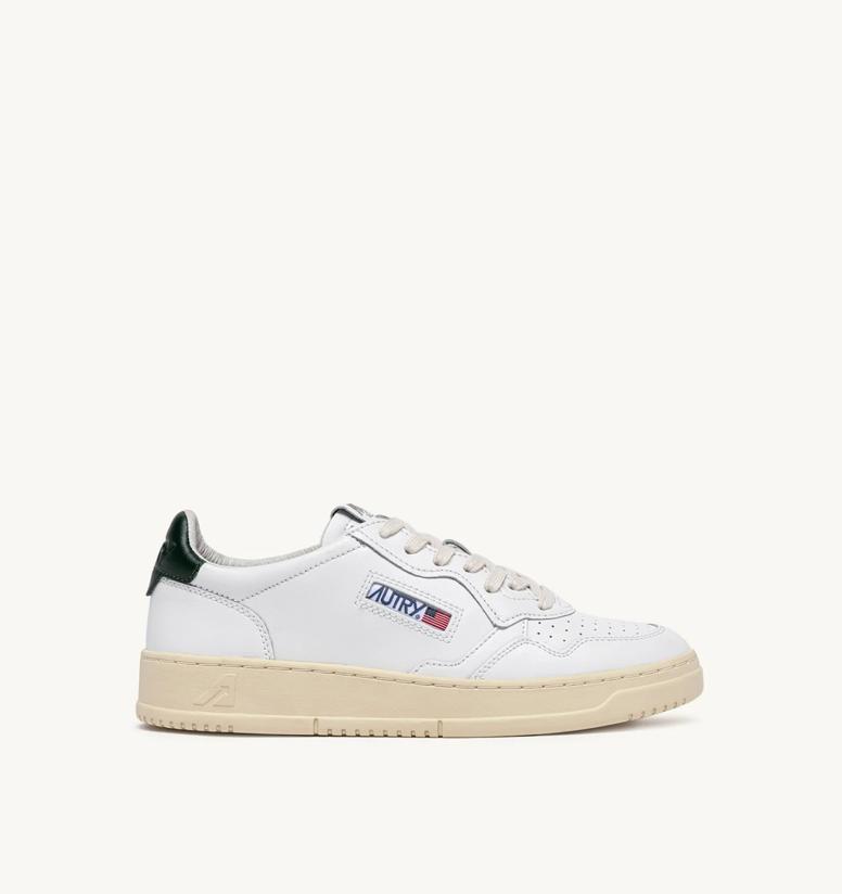 Baskets Medalist Low en Cuir  - Blanc et Mountain