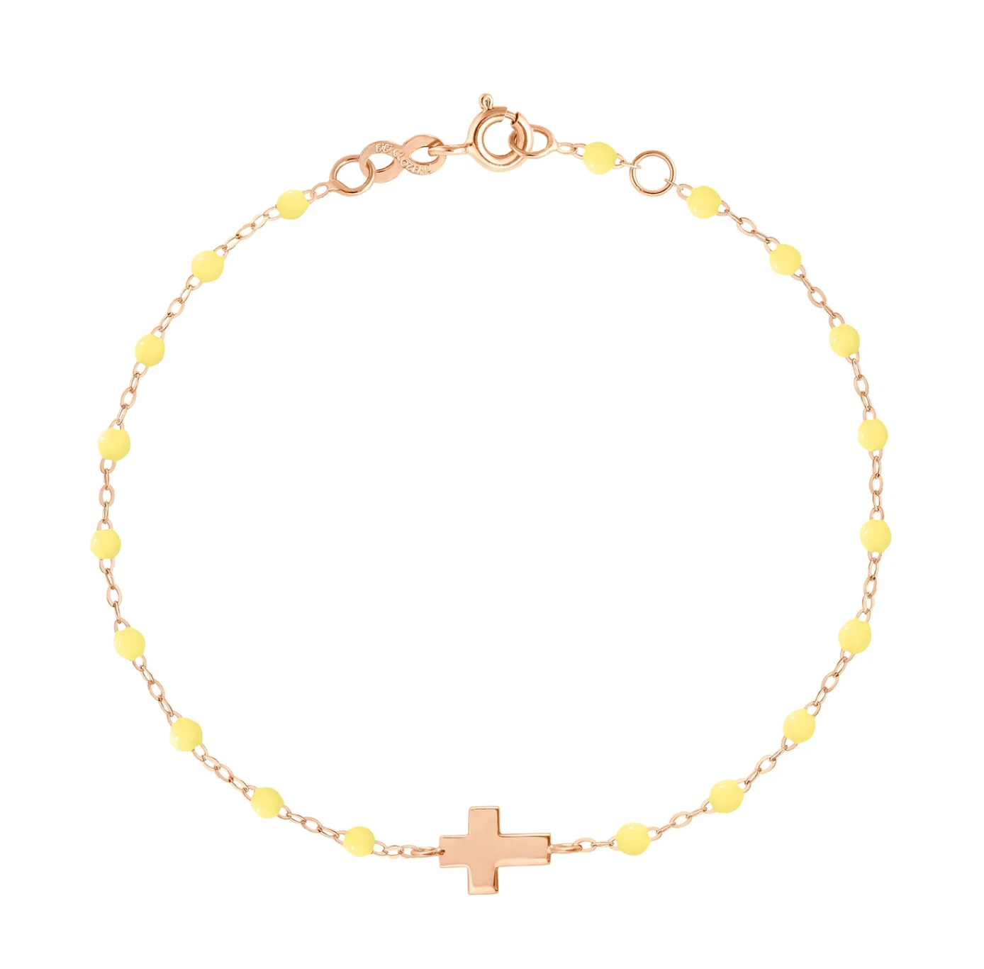 Bracelet Croix Gigi Or Rose - Mimosa