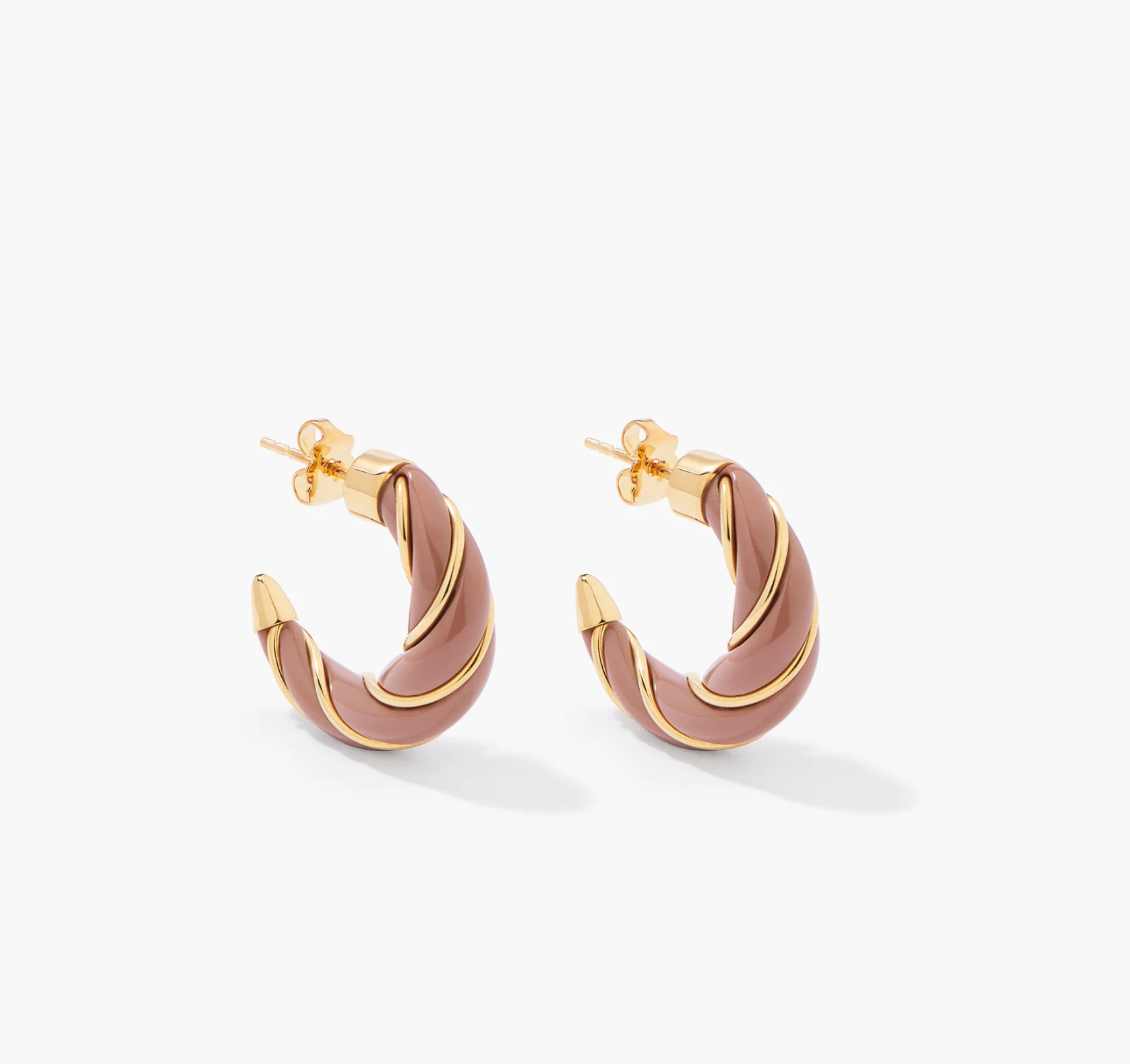 Boucles d'Oreilles Diana  - Cappucino