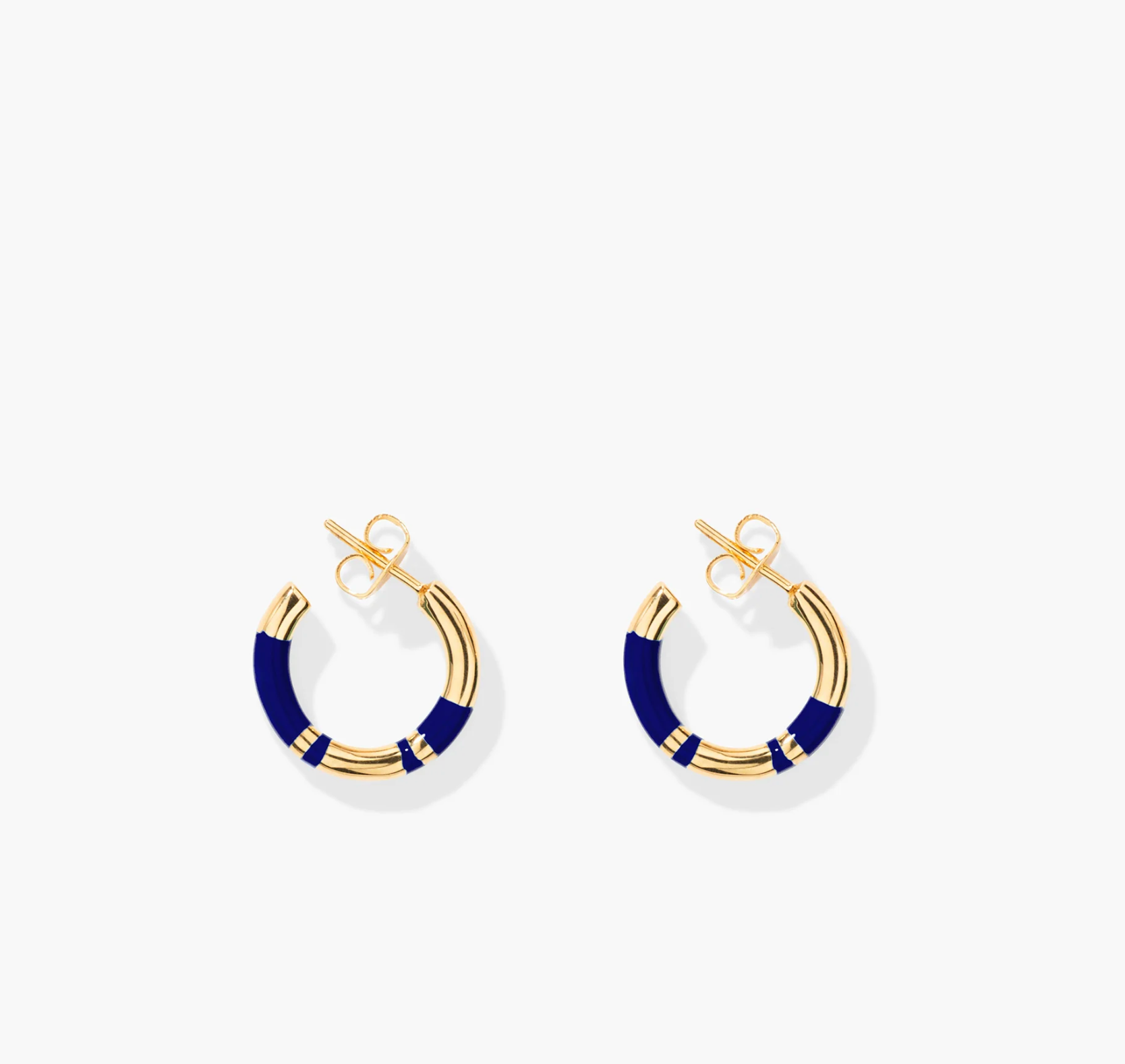 Mini créoles Positano - Bleu Lapis
