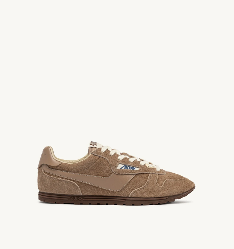 Baskets Windspin en Daim et Cuir - Peanut