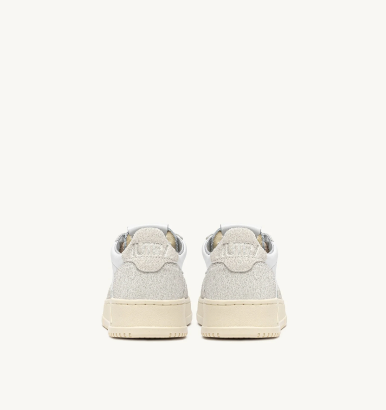 Baskets Medalist Low en Cuir - Blanc et Paillettes