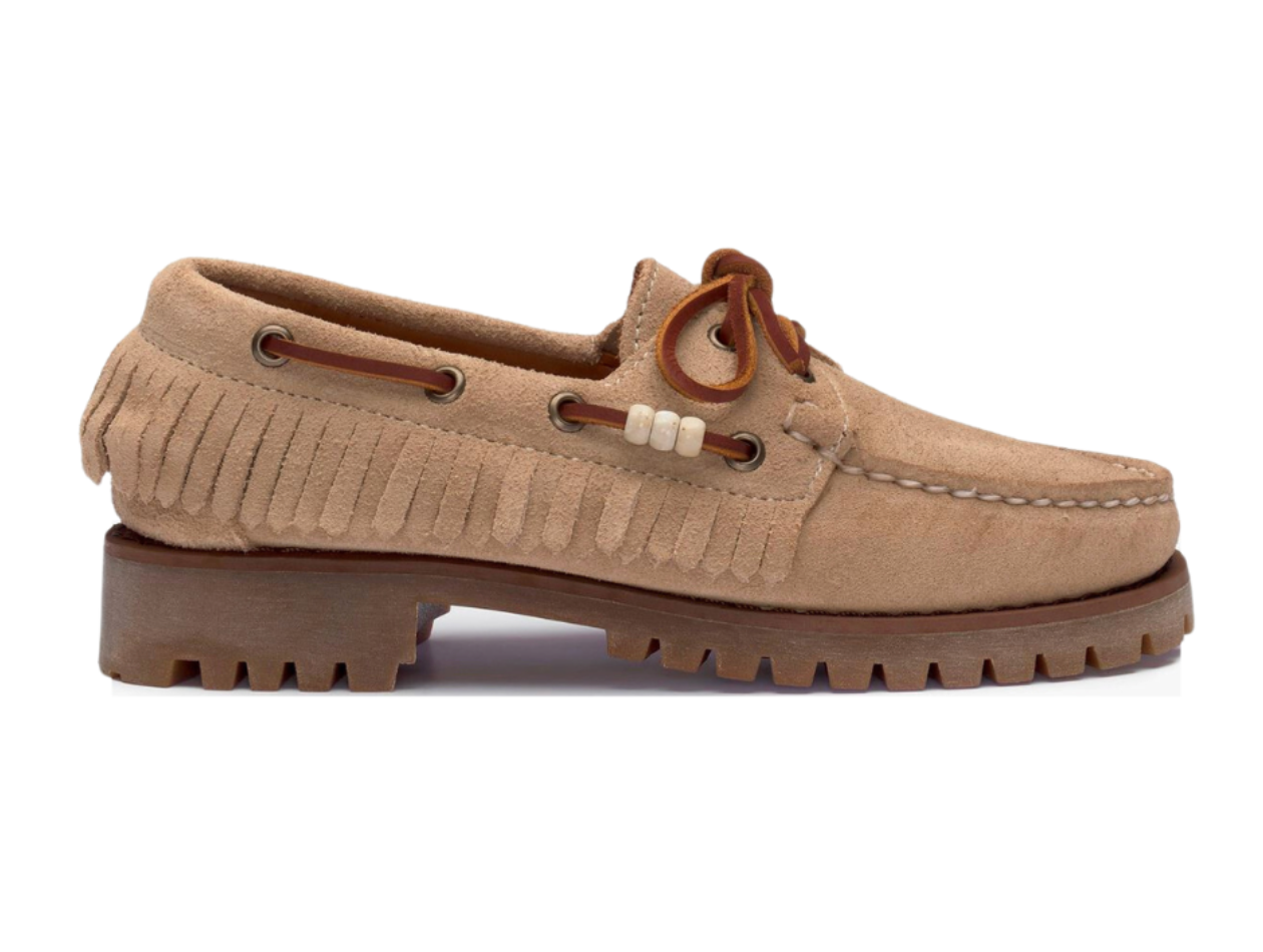 Ranger Suede Fringe - Beige Camel