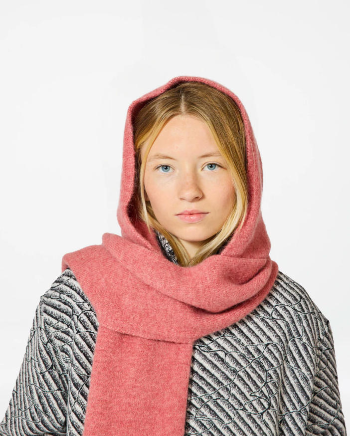 Capuche Tricotée  Baby Hood - Cosmo Pink