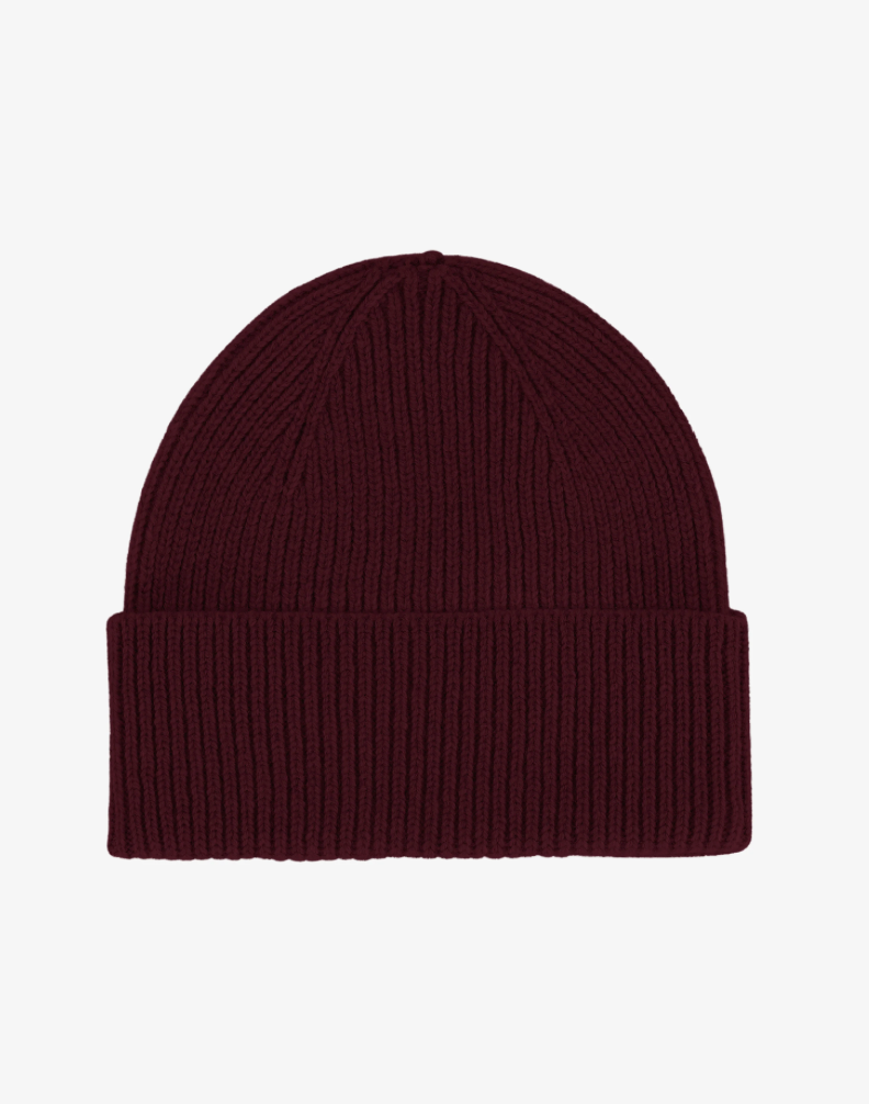 Bonnet en Laine Mérinos - Oxblood Red