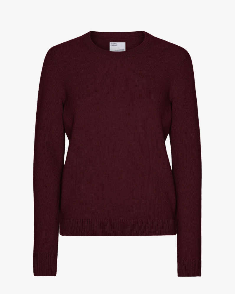 Pull en Laine Mérinos - Oxblood Red