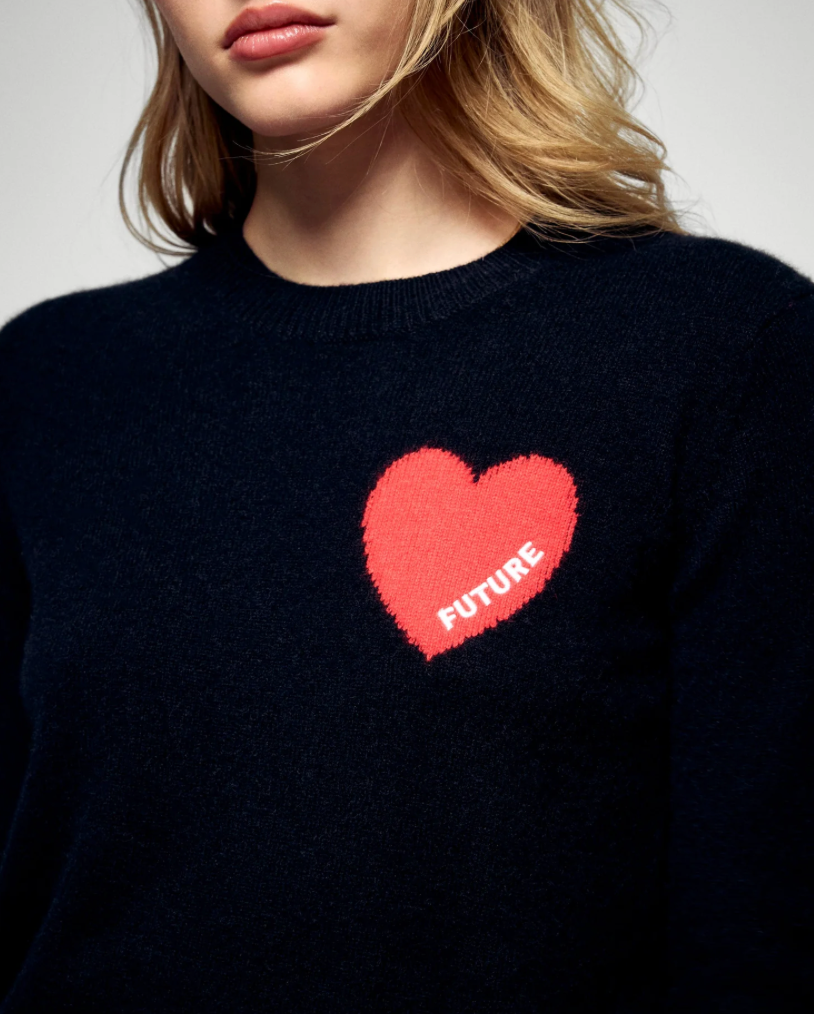 Pull Col Rond - Noir