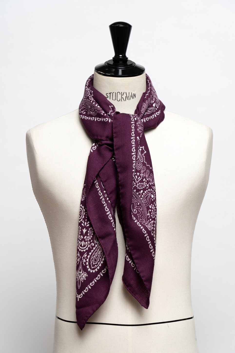 Foulard Judy 90x90 - Pourpre