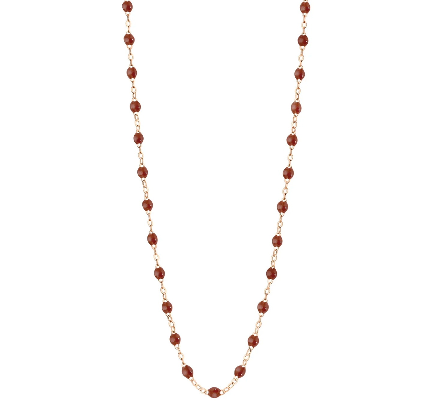 Collier Classique Gigi Or Rose 50cm - Moka