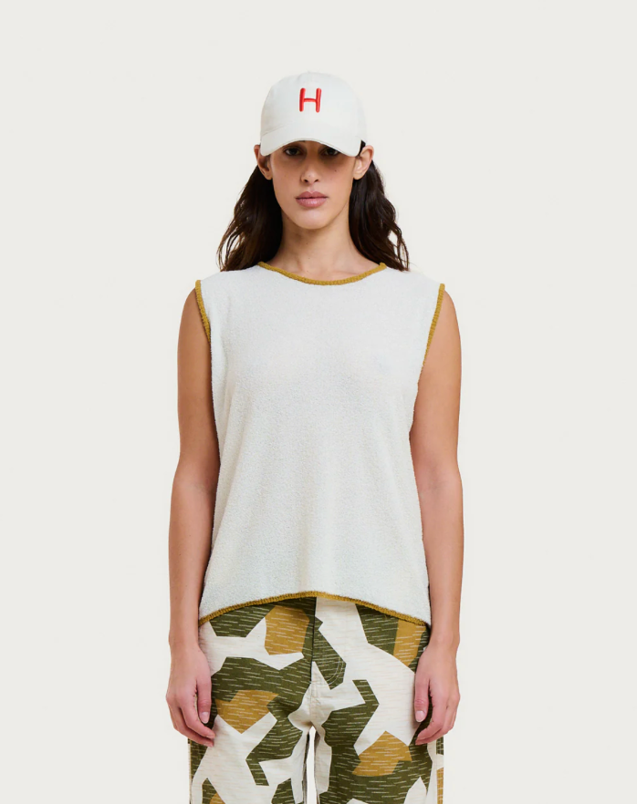 Débardeur Sofia Spuma - Écru et Khaki
