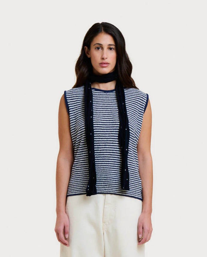 Débardeur Sofia Spuma - Navy Stripes