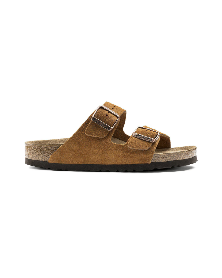 Arizona Soft Footbed Suede Leather - Mink