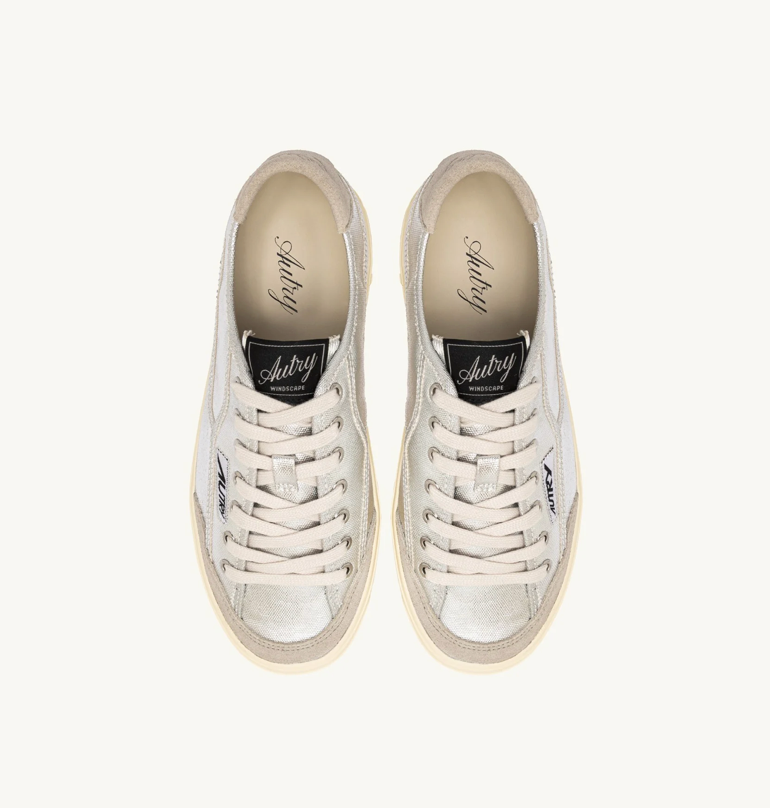 Baskets Windscape Low en Toile - Argent