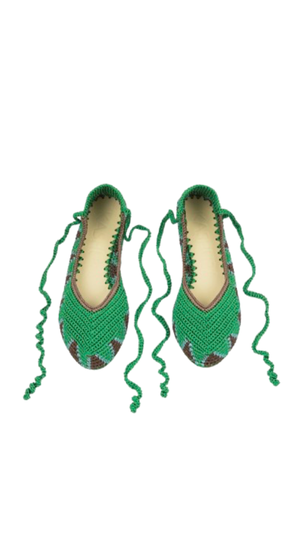 Sandales Ballerina - Vert Basilic